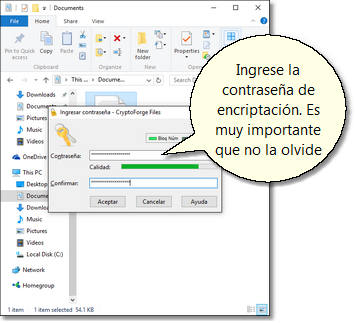 Ingresar la contraseña